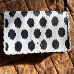 Kate Spade Black and White Dot Crossbody Bag